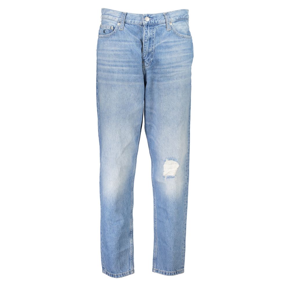 Hellblaue Damenjeans aus Baumwolle