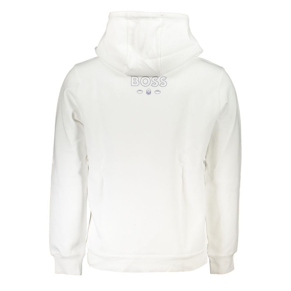 Weißer Baumwollpullover für Herren