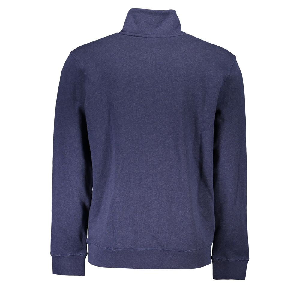 Blauer Baumwollpullover für Herren