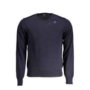 Blauer Wollpullover
