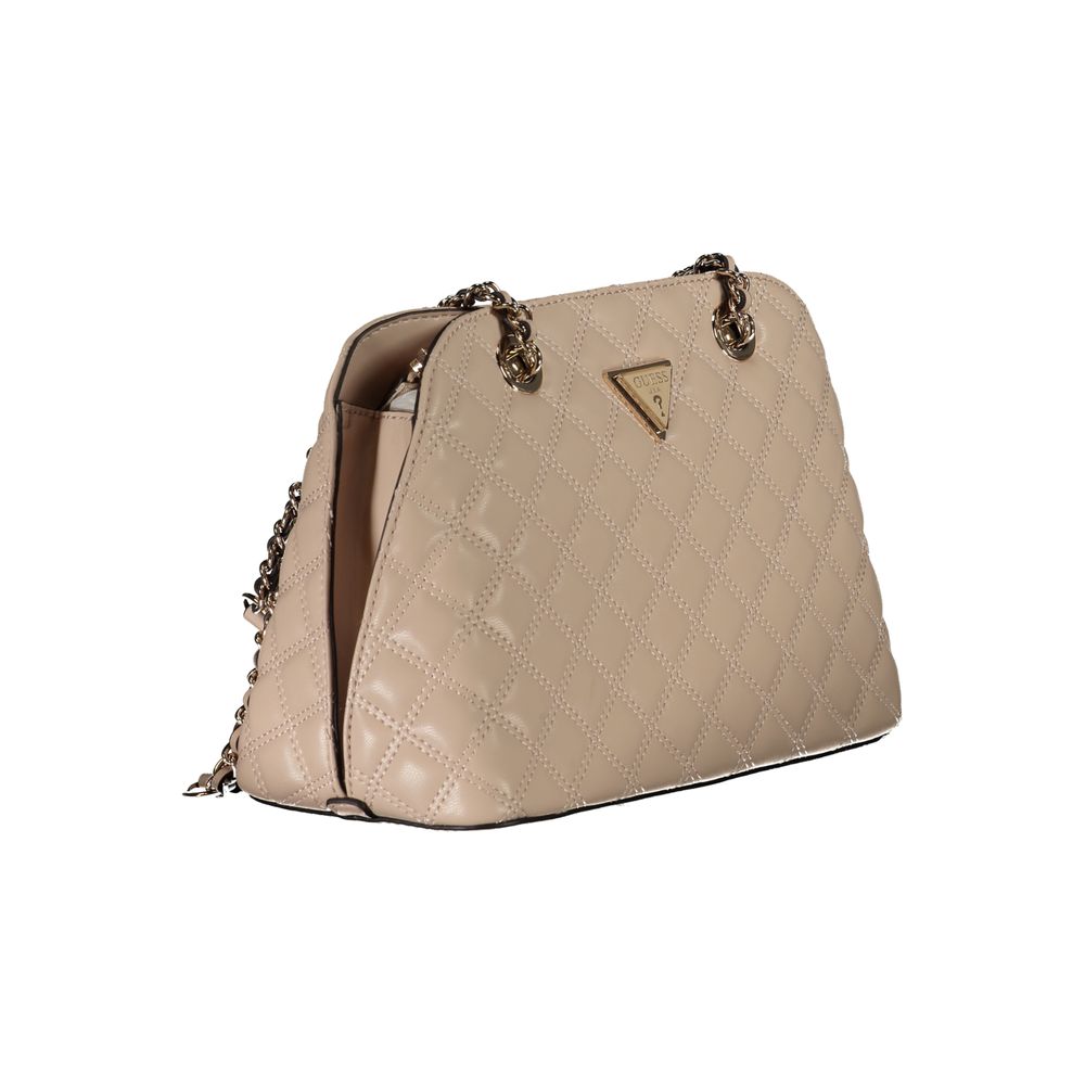 Beige Polyethylen Handtasche