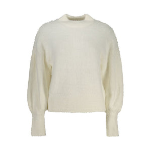 Weißer Marabou Damenpullover