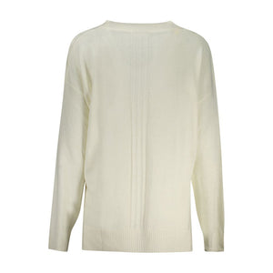 Weißer Acryl-Damenpullover