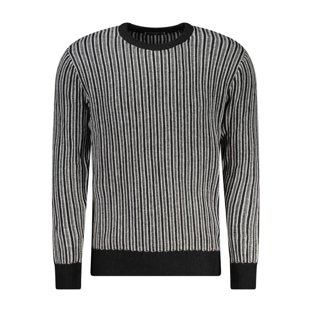 Schwarzer Polyesterpullover