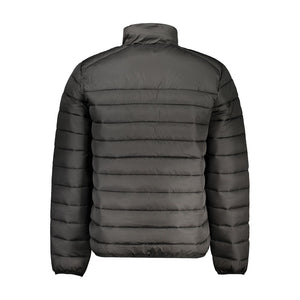 Schwarze Polyesterjacke