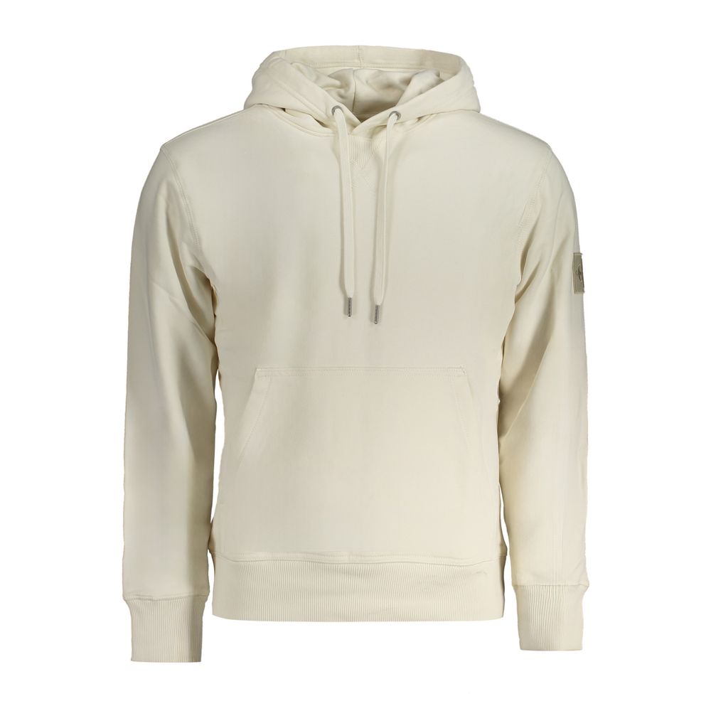 Weißer Baumwollpullover
