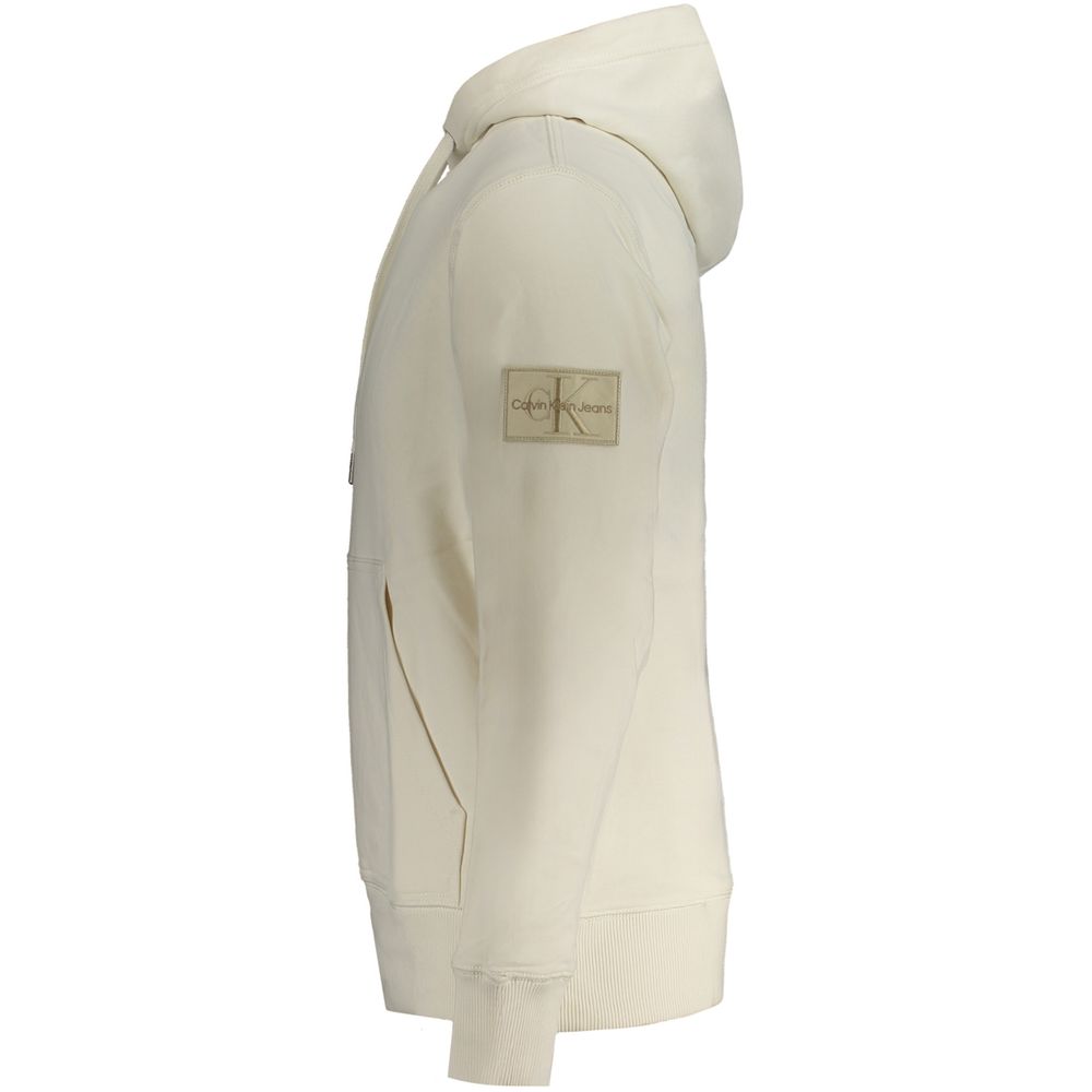 Weißer Baumwollpullover