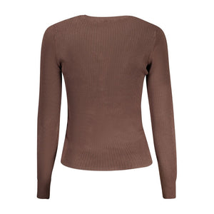 Brauner Viskosepullover