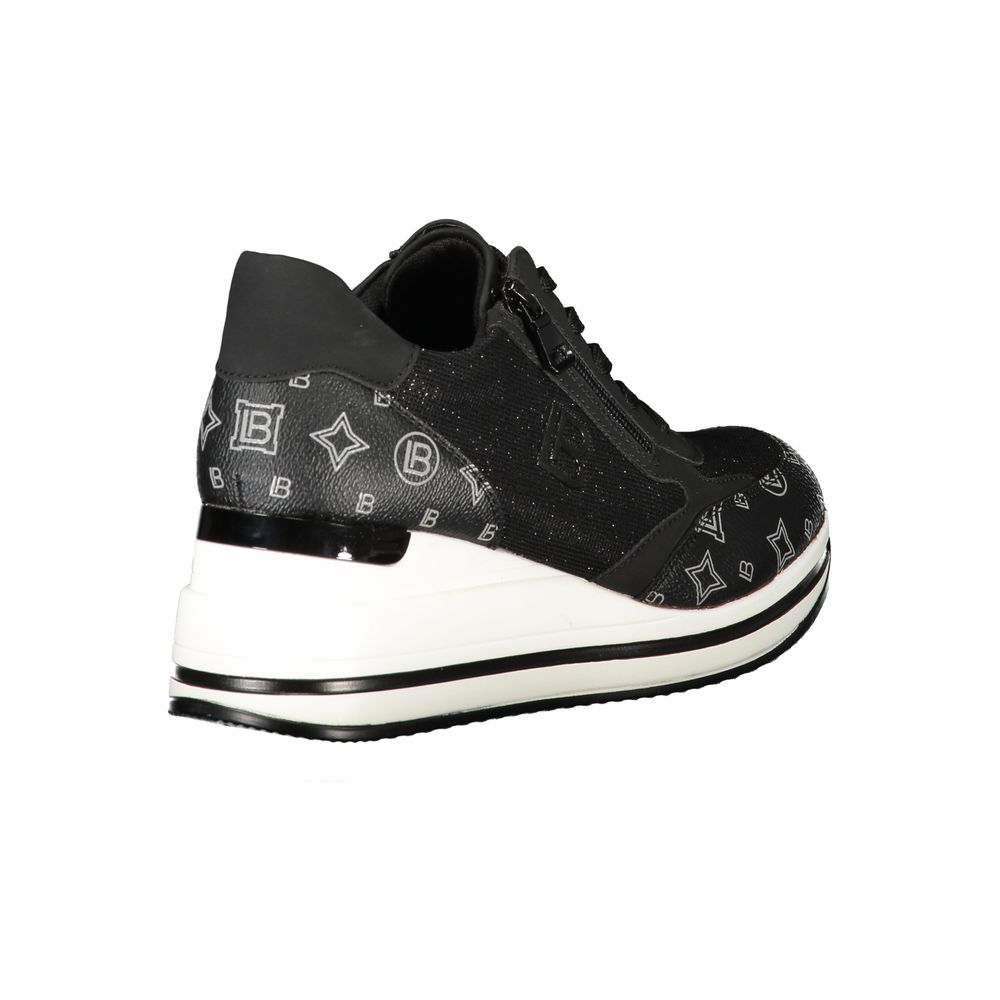 Schwarzer Polyester-Sneaker für Damen