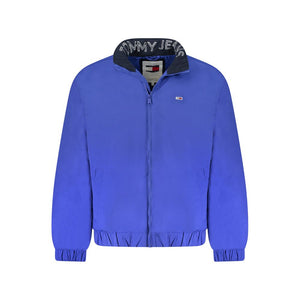 Blaue Polyester-Herrenjacke