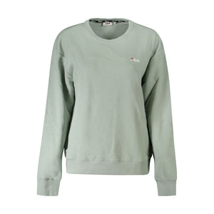 Grüner Baumwollpullover für Damen