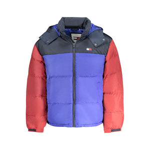 Blaue Polyester-Herrenjacke