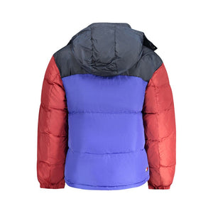 Blaue Polyester-Herrenjacke