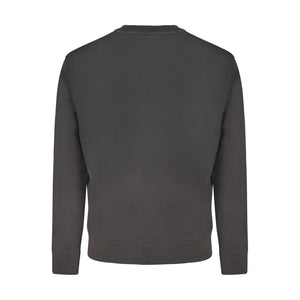 Black Cotton Men Sweater