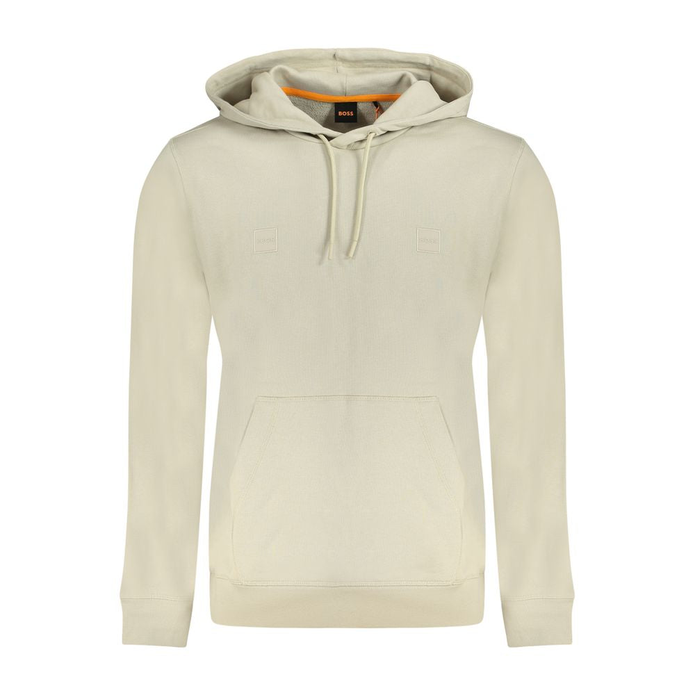 Beigefarbener Herrenpullover aus Baumwolle