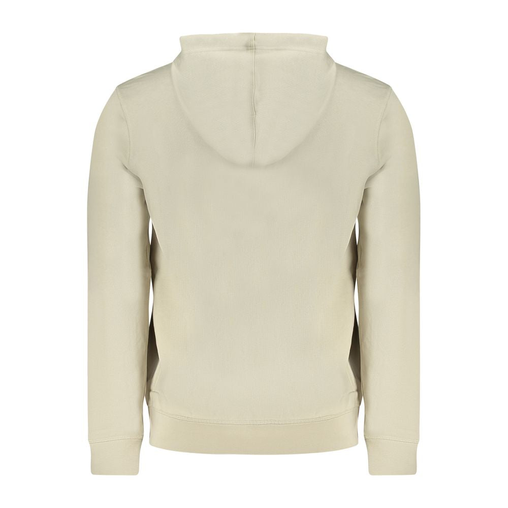 Beigefarbener Herrenpullover aus Baumwolle