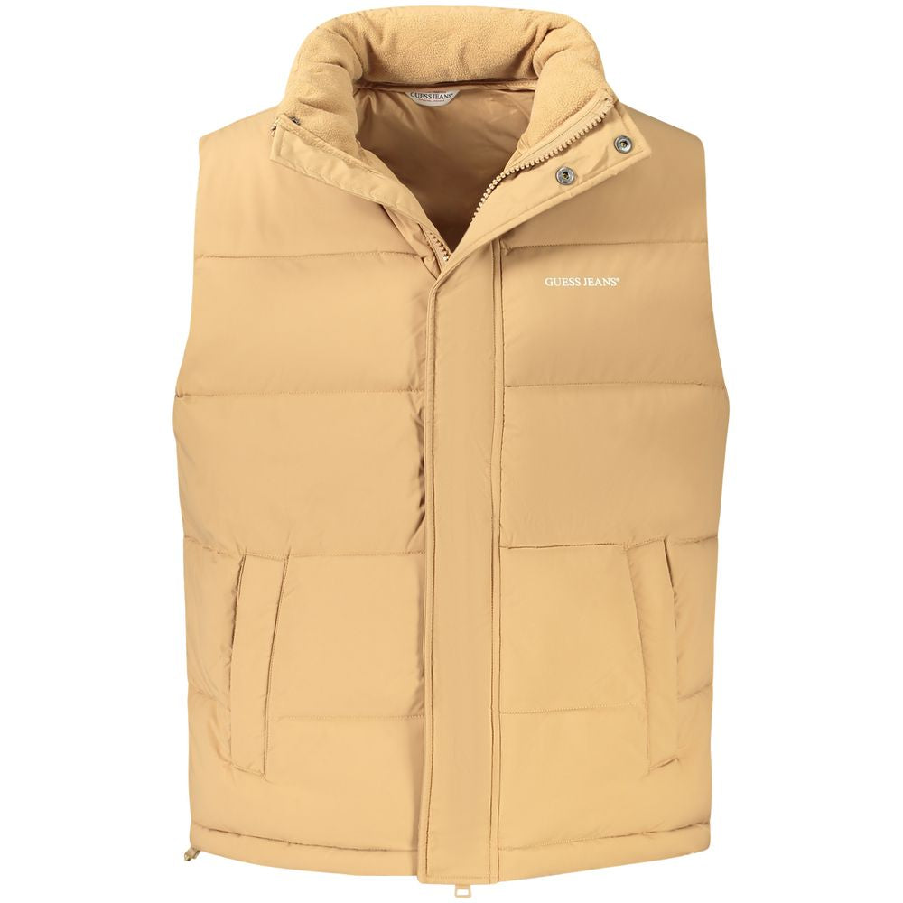 Braune Polyester-Herrenjacke