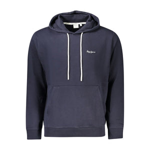 Blauer Baumwollpullover für Herren