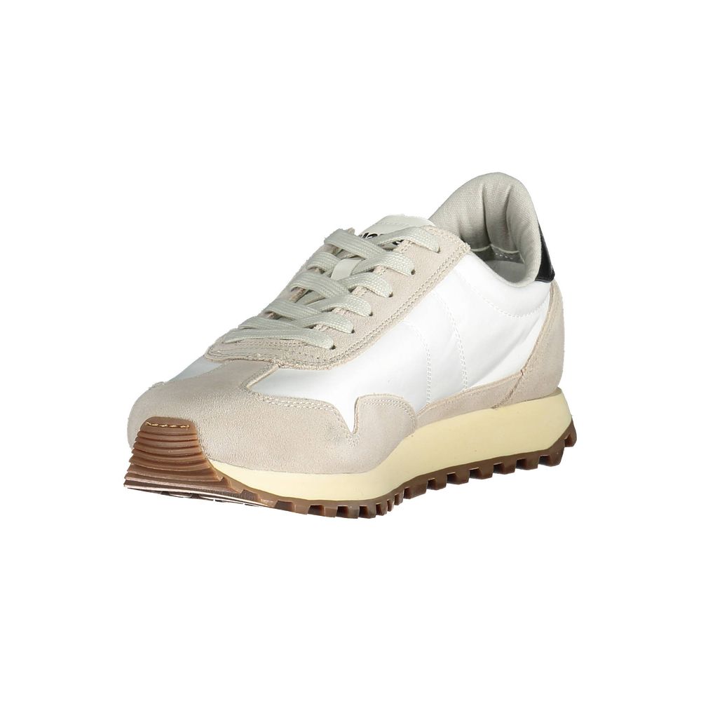 Weißer Polyester-Sneaker