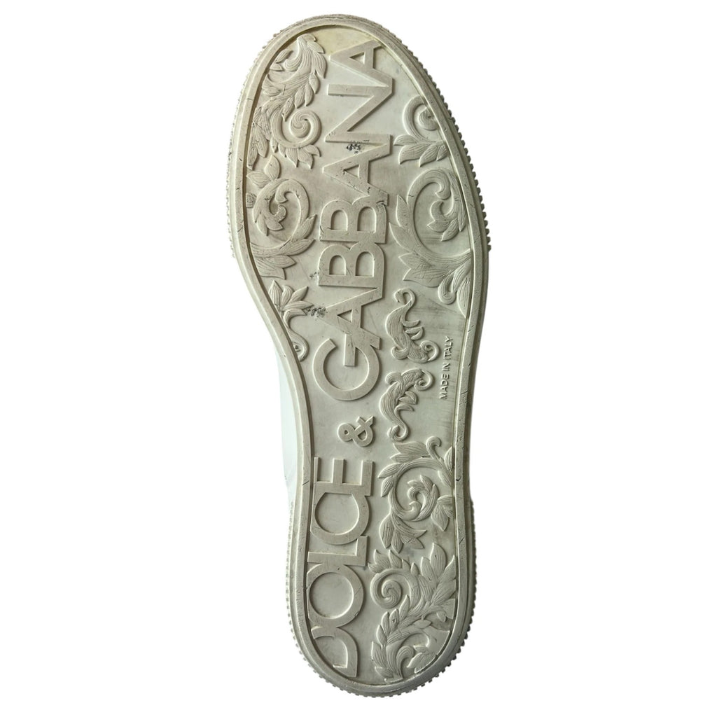 Weiße Miami Leder Low Top Sneakers Schuhe