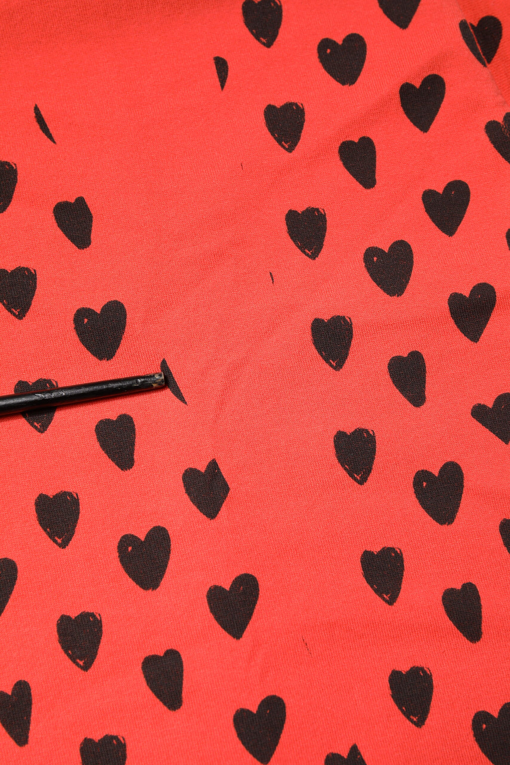 Dolce & Gabbana Red Cotton Sleeveless DG Heart Logo T-shirt