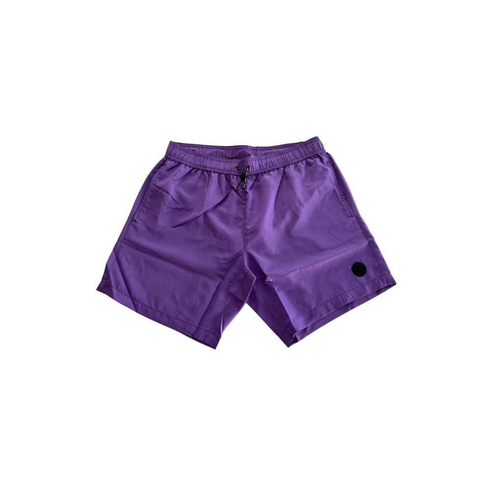 Lila Polyester Herren Badeshorts