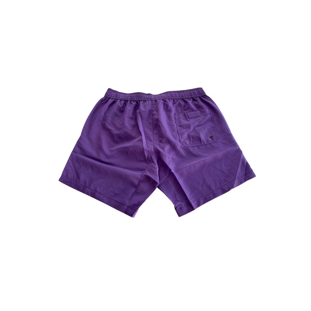 Lila Polyester Herren Badeshorts