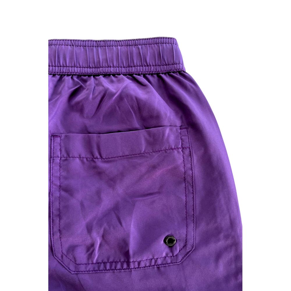 Lila Polyester Herren Badeshorts