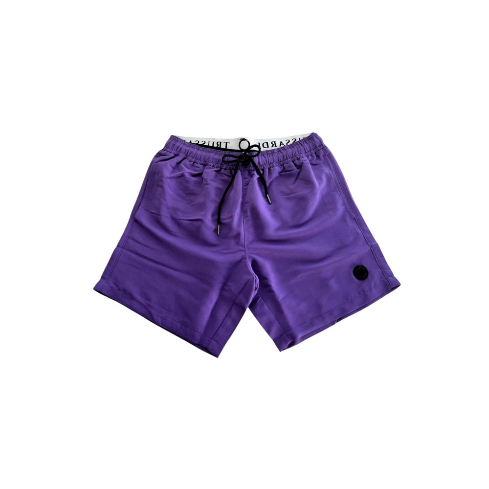 Lila Polyester-Badeshorts für Herren