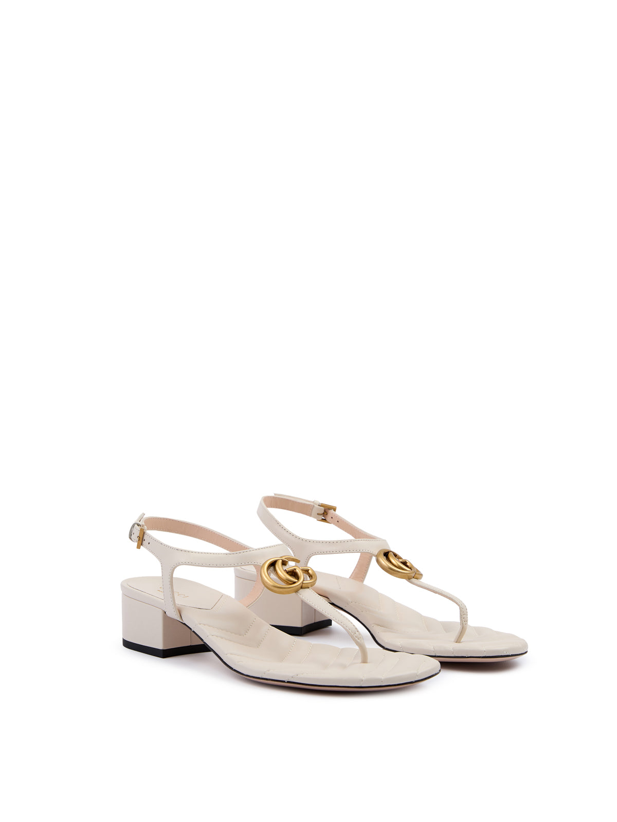 Mystic White Nappaledersandalen Charlotte