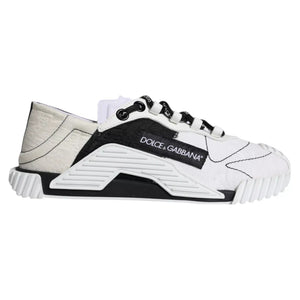 Weiß Schwarz Low Top NS1 Sneakers Schuhe