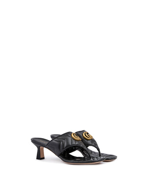Mystic Schwarze Sandalen aus Nappaleder „Charlotte“