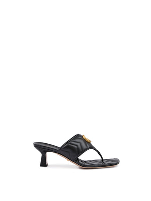 Mystic Schwarze Sandalen aus Nappaleder „Charlotte“
