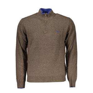 Pullover mit Kontrastdetails und halbem Reißverschluss