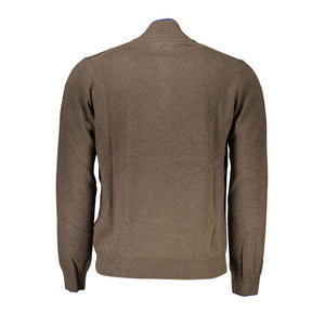 Pullover mit Kontrastdetails und halbem Reißverschluss