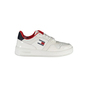 Weiße Leder Damen Sneaker