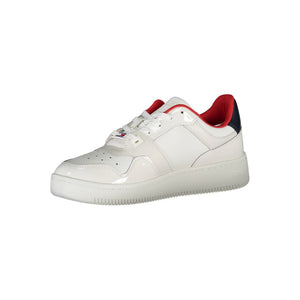 Weiße Leder Damen Sneaker