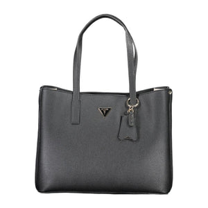 Schwarze Handtasche aus Polyethylen