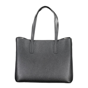 Schwarze Handtasche aus Polyethylen