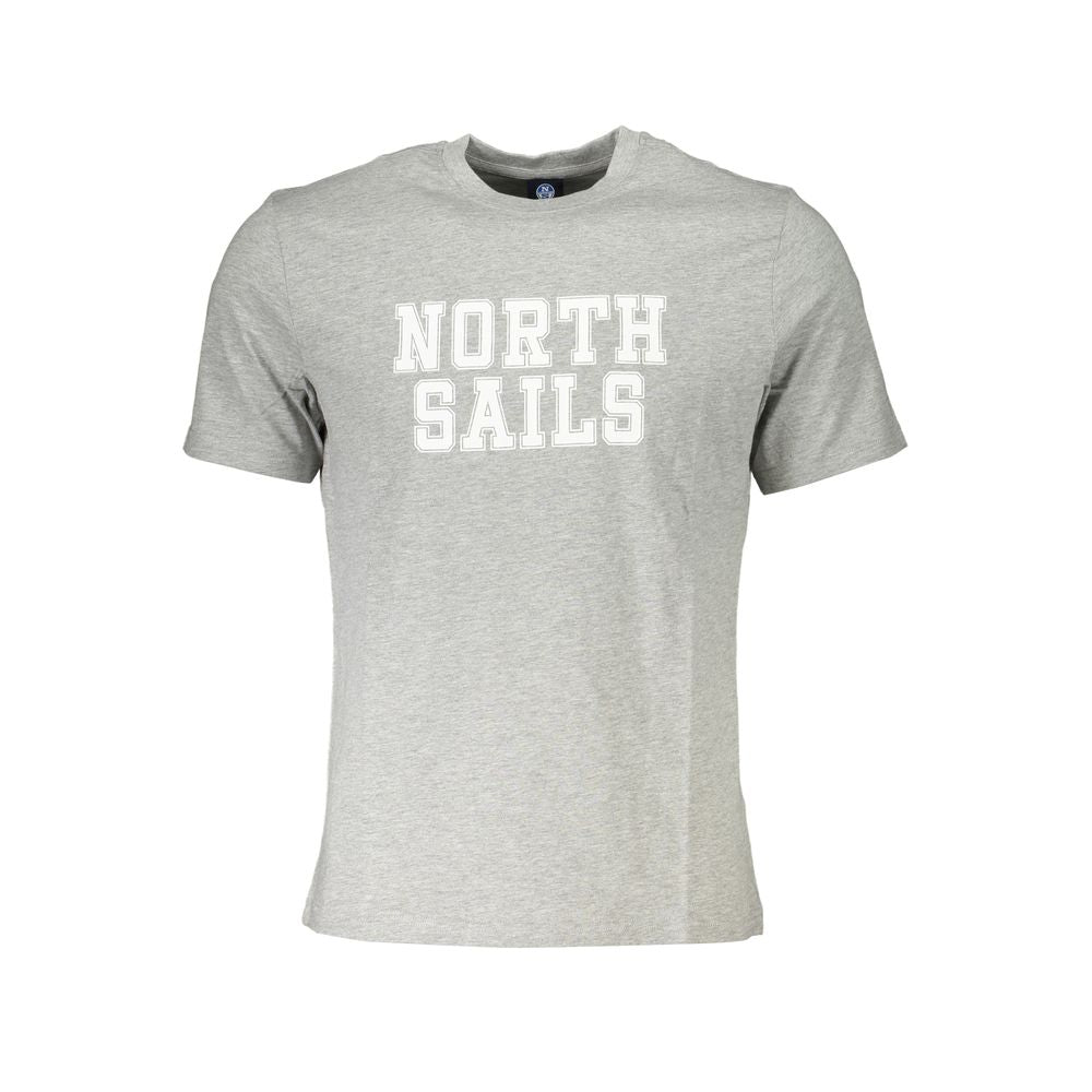 Graues Baumwoll-T-Shirt