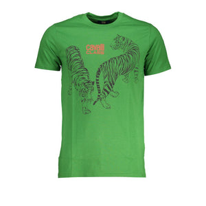 Grünes Baumwoll-T-Shirt