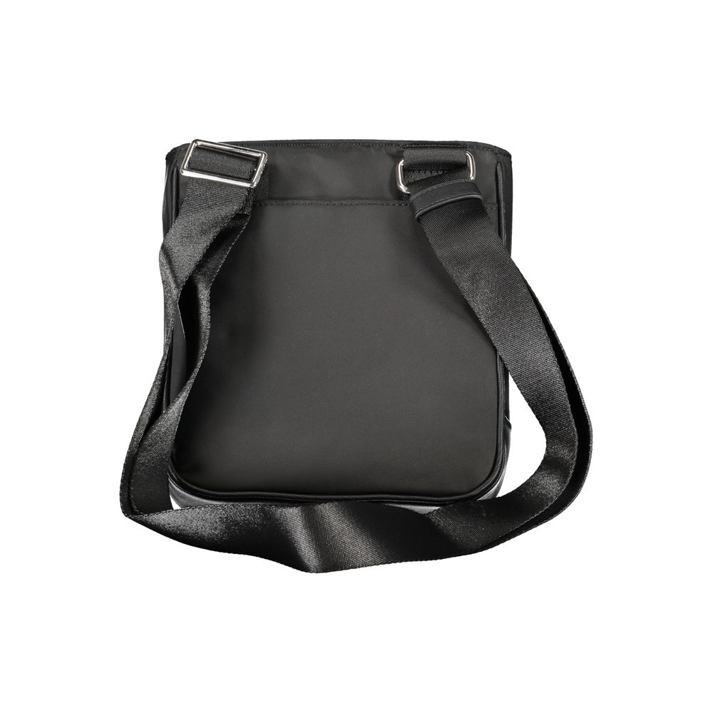 Schwarze Polyester-Umhängetasche