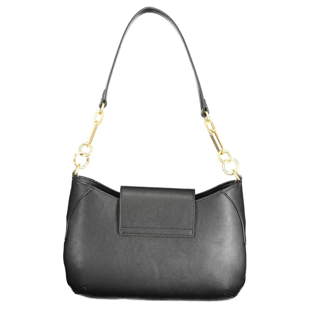 Schwarze Handtasche aus Polyethylen