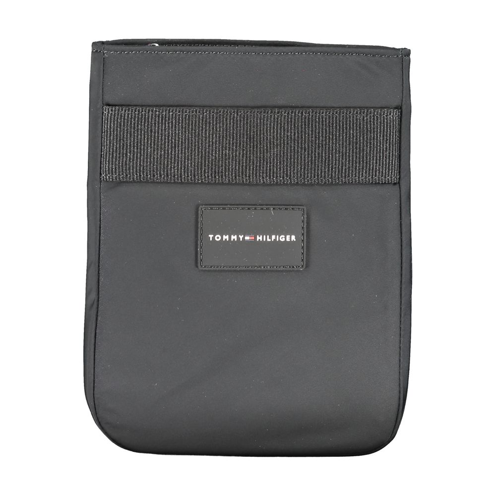 Schwarze Polyester-Umhängetasche