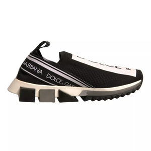 Schwarz-Weiß-Slipper Sorrento Sneakers Schuhe
