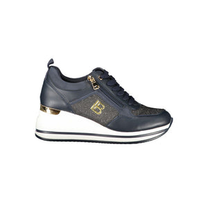 Blaue Polyester Damen Sneaker