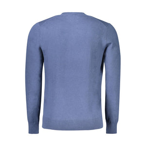 Blauer Baumwollpullover für Herren