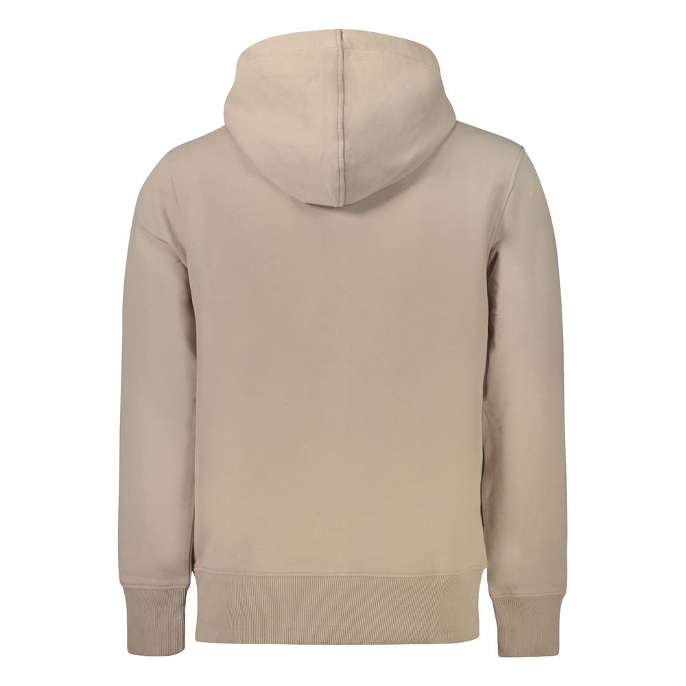 Beigefarbener Herrenpullover aus Baumwolle