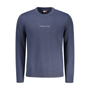 Blauer Polyester-Herrenpullover