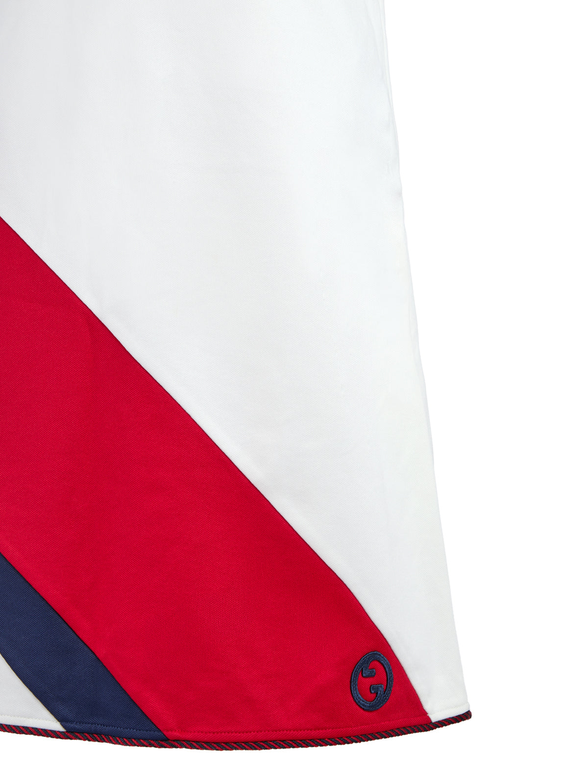 Weißes kurzes Kleid aus Polyester und Baumwolle